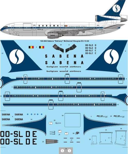 Mc Donnell Douglas DC10-30 (Sabena - Delivery Scheme)  144-940