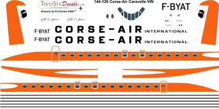 SE210 Caravelle VIN (Corse Air) 144-120