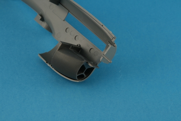 Curtiss P40 engine intake for Hasegawa kit BZ3001