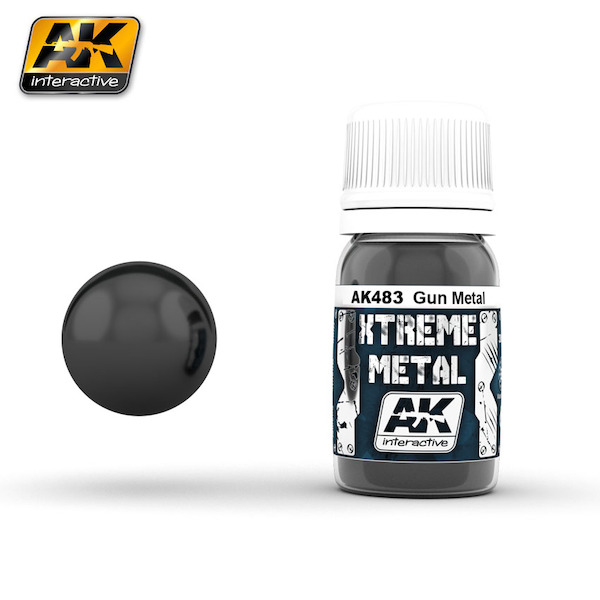 Xtreme metal - Gunmetal metal enamel paint AK483