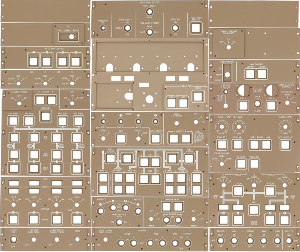 B747 Full FWD panels kit. P74B31