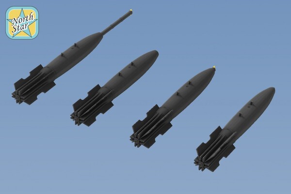 MK82 Snakeye 500lb bomb with MK15 Mod IV fin (6x) NS48088A