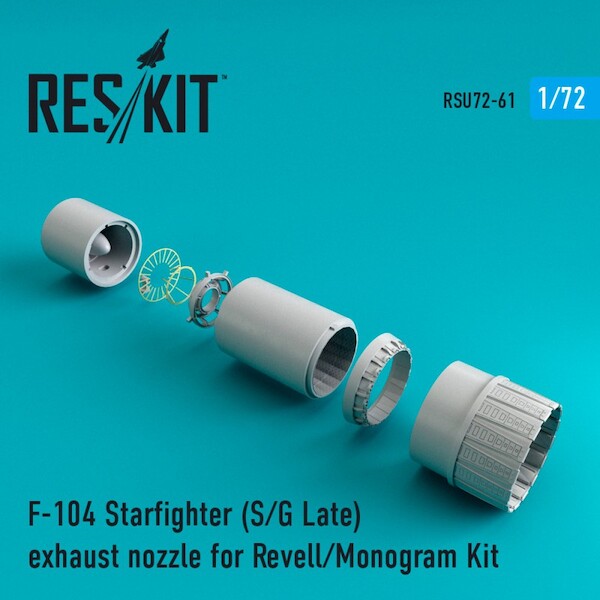 Lockheed F104S/G Late Exhaust Nozzles upgrade set (Revell) RSU72-0061