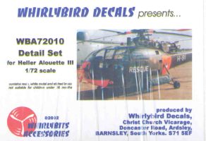 Alouette III Detail set (for many SAR versions) Heller WBA72010
