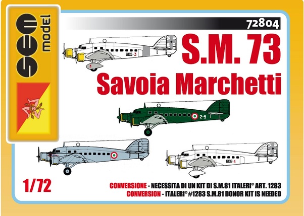 Savoia Marchetti S.73 conversion (Italeri) (RESTOCK!) 72804