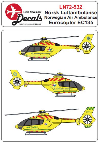 Eurocopter EC135 (Norsk Luftambulanse) LN72-532
