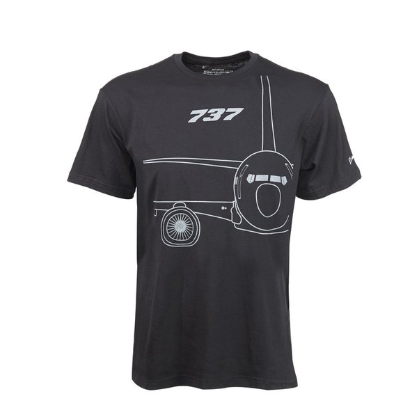 737 Midnight Silver T-Shirt XXL 1100100109550005-XXL