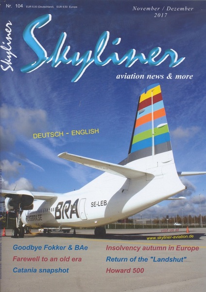 Skyliner, Aviation News & More Nr. 104 november/dezember 2017 SKYLINER 104