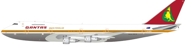 Boeing 747-200 Qantas VH-EBM Polished IF742QF0721P