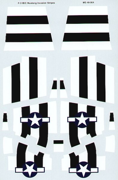 48-4 P51B/C Mustang Invasion Stripes 48-4