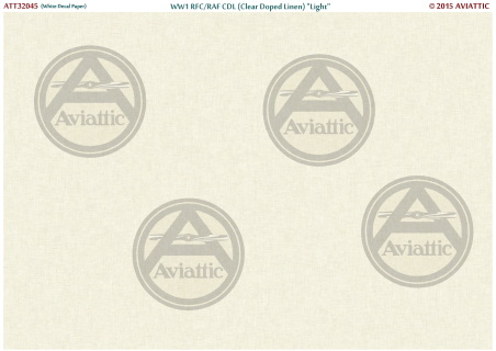 WW1 RFC/RAF CDL (Clear Doped Linen)