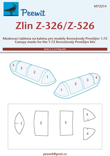 Zlin Z326/Z526F Canopy masking (KP)  M72214