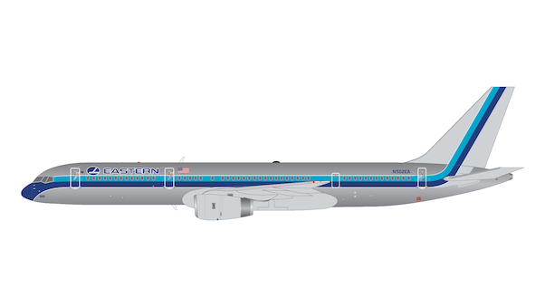 Boeing 757-200 Eastern Air Lines N502EA polished 1980s livery G2EAL225