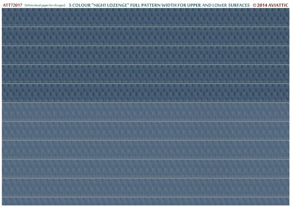 German 5 colours Night Lozenge full pattern wide for upper surfaces ATT72017
