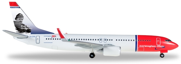Norwegian Boeing 737-800 Erik Bye 1/200 scale modellflugzeuge NEU 