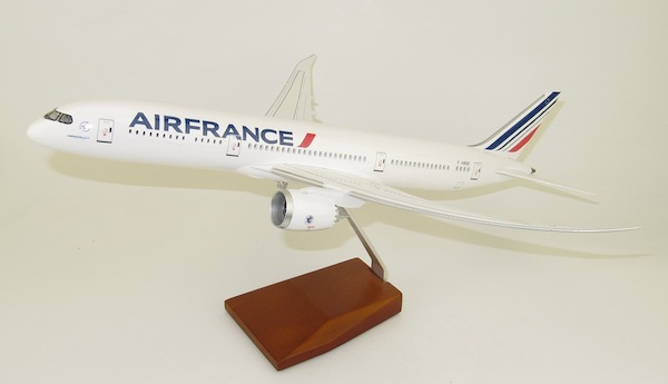 Boeing 787-9 Air France with transparent cockpit and cabin windows. NO LED lighting NO-LED787-AF