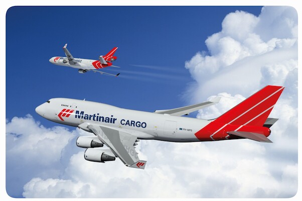 Martinair Cargo Boeing 747-400 PH-MPS McDonnell Douglas MD-11 PH-MCW - metal poster metal sign AV0043