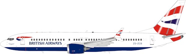 Boeing 737 MAX 8 British Airways / Comair ZS-ZCB With coin ARDBA42
