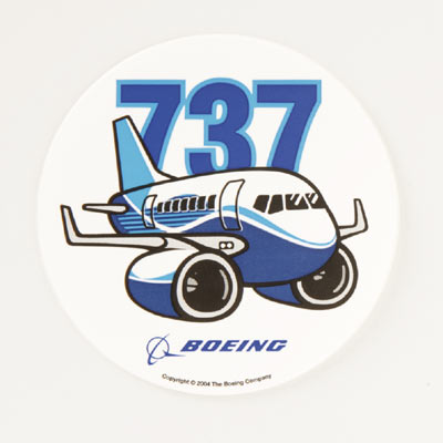 737 Pudgy Sticker STICK 737 ROUND