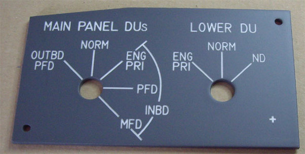 B737 Left DU panel P738B05