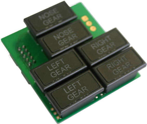 B737 Landing Gear Annunciators Module. SIS-0136