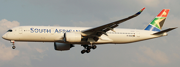 Airbus A350-900 South African Airways ZS-SDC With Stand XX2422