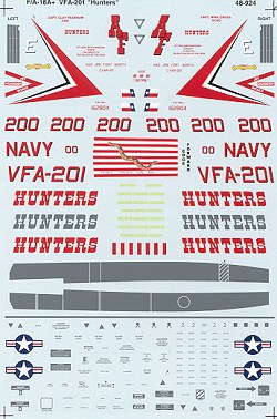 48-924 F/A18A+ Hornet (VFA201 Hunters) 48-924