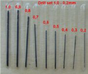 JLC Drill set 0,2-1,0mm P009