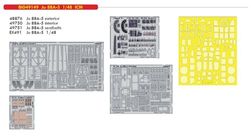 Detailset Junkers Ju88A-5 (ICM) BIG49149