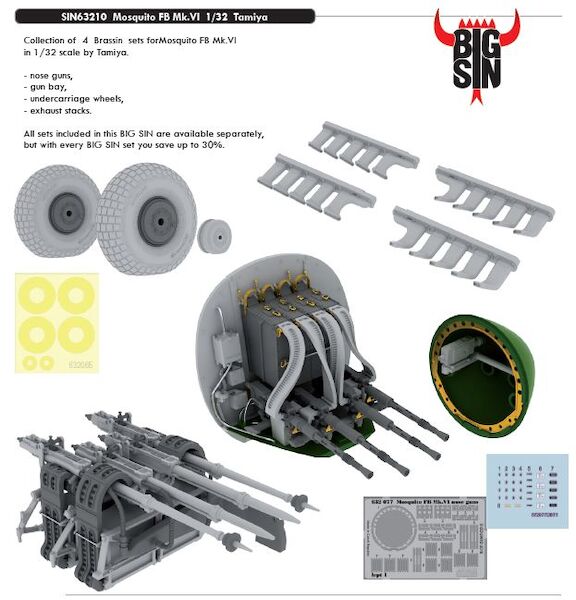 Mosquito FB MKVI Detail set (Tamiya) esin63210