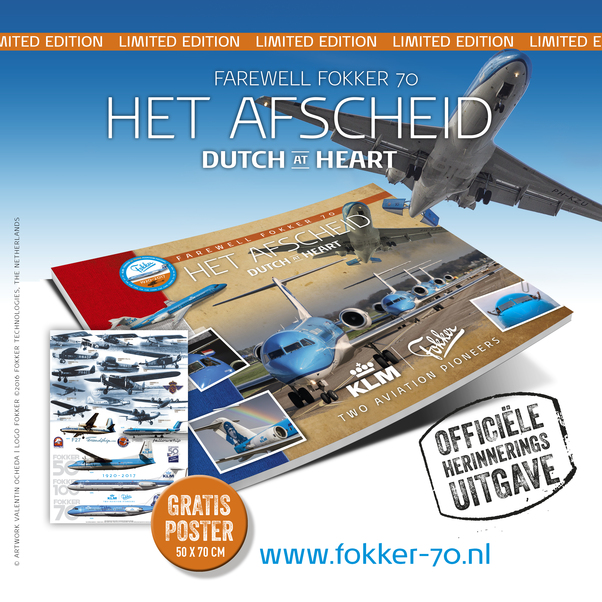 Het afscheid Dutch at Heart: Fokker 70 9789082466621