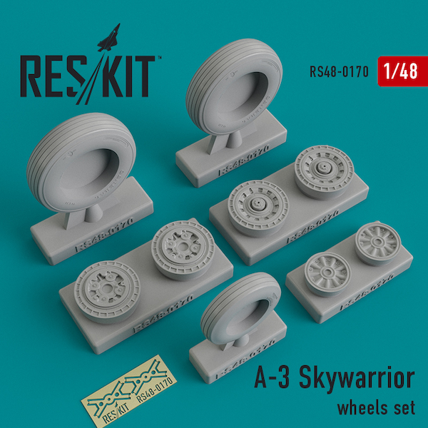 Douglas A3 Skywarrior Wheel set RS48-0170