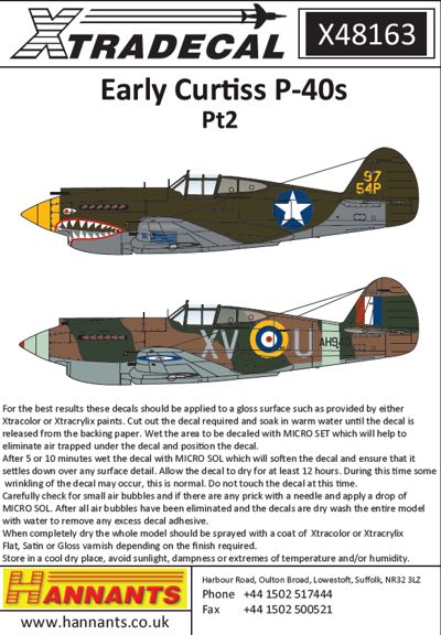 Curtiss P-40B Tomahawk Pt 2 (Airfix) X48163