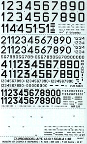 AMI Codes (F104,G91,MB326,F86E) 48-511