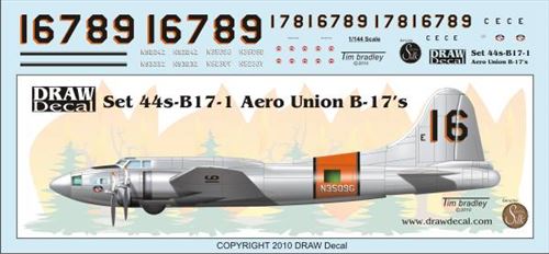 Boeing B17 Air Union Tankers 44-B17-1