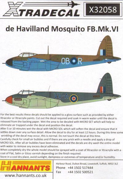 de Havilland Mosquito FB.Mk.VI x32058