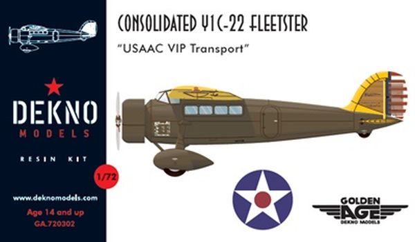 Consolidated Y1C-22 Fleetster (USAAC) GA.720302