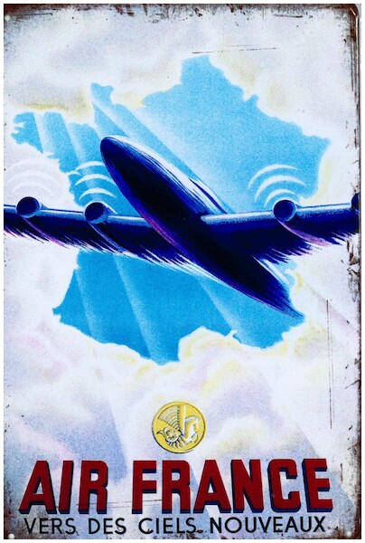 Air France, vers des ciels nouveaux metal poster metal sign YD6792DI