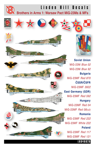 Brothers in Arms 1: MiG23M/MF in Warsaw Pact service LHD48028