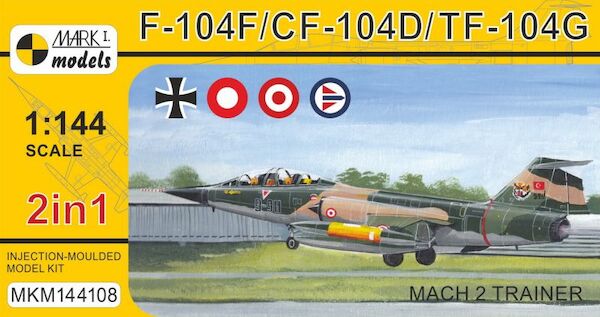 Lockheed F-104B/D/F/TF Starfighter 'Mach 2 Trainer' (2in1) (Luftwaffe, Danish AF, Turkish AF, Norwegian AF) MKM144108