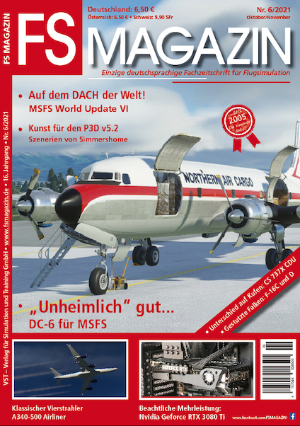 FS Magazin: Fachzeitschrift für Flugsimulation nr. 6/2021 Oktober/November 2021 419704850650506