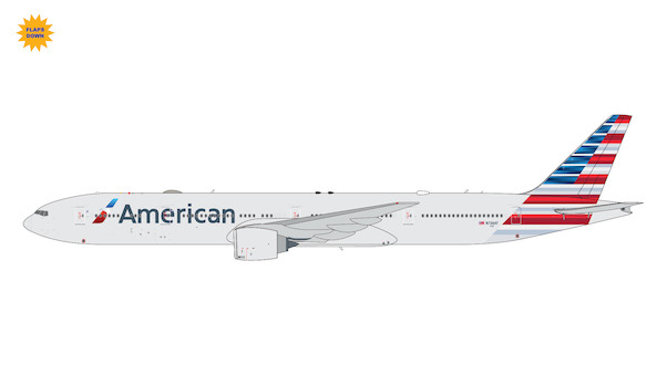 Boeing 777-300ER American N736AT flaps down GJAAL2069F