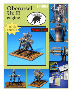 Oberursel Ur II engine with repair Trestle D4803