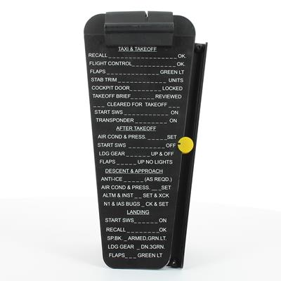 B737 Yoke clipboard. MEC-PORTM