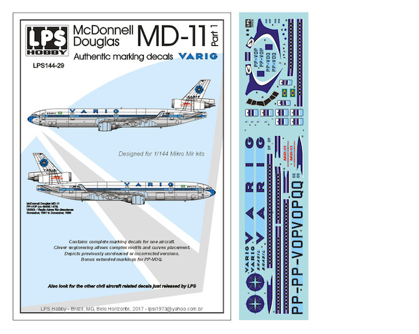 McDonnell Douglas MD11 Part 1 (Varig) LPS144-29