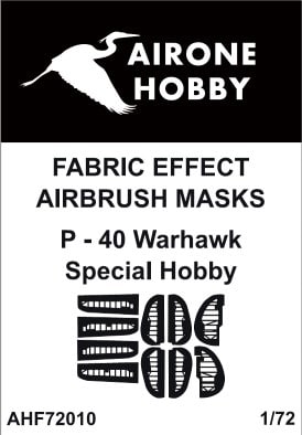 Fabric Effect Airbrush Masks Curtiss P40 Warhawk (Special Hobby) AHF72010