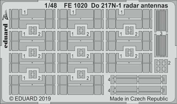 Detailset Dornier Do217N-1 Radar Antennas (ICM) FE1020