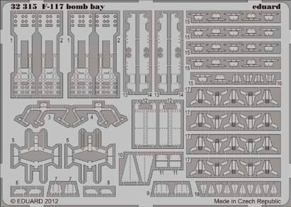 Detailset Lockheed F117A Bomb Bay (Trumpeter) E32-315