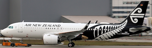 A320neo (Air New Zealand) ZK-NHA With Stand XX2269