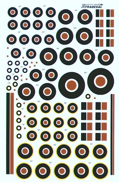 RAF Roundels C type, C1 Type & Fin Flashes X72-069